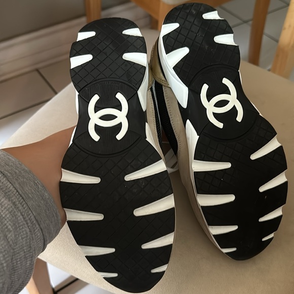 Chanel sneakers - worn one time! Extremely hard to find - Picture 4 of 5